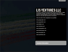 Tablet Screenshot of lisventures.com